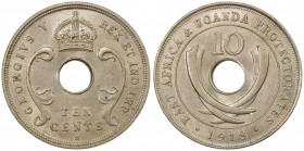 EAST AFRICA & UGANDA: George V, 1910-1936, penny, 1918-H, KM-8, better date/mintmark, lustrous, Choice About Unc.
Estimate: $125-175