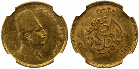 EGYPT: Fuad I, as King, 1922-1936, AV 20 qirsh, 1923/AH1341, KM-339, NGC graded AU55.
Estimate: $90-100