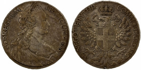 ERITREA: Vittorio Emanuele III, 1900-1945, AR tallero, 1918-R, KM-5, design derived from the 1780 thaler with the bust of Maria Theresa and the arms o...