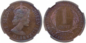 BRITISH CARRIBEAN TERRIRORIES: 1 cent 1962, KM-2, VIP Proof of Record issue, NGC graded PF63 RB, R.
Estimate: $100-130