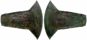 ECUADOR: Anonymous, ca. 800-1400, AE 'hoe money', Opitz 2000, p.23-25, hoe/axe/scraper money from which later Mexican types were derived. Functional s...