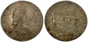 MEXICO: Fernando VII, 1808-1821, AR 8 reales, 1822-Go, KM-111.4, assayer JM, Royalist issue, EF.
Estimate: $100-150