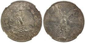 MEXICO: Estados Unidos, AR 2 pesos, 1921-Mo, KM-462, 100th Anniversary of Independence, NGC graded MS61.
Estimate: $125-175