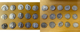PARTHIAN KINGDOM: LOT of 15 better AR drachms, including Orodes I (1), Orodes II (1), Mithradates III (1), Phraates IV (4), Artabanos II (3), Vologase...