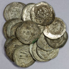 SASANIAN KINGDOM: Khusro II, 591-628, LOT of 20 silver drachms, from his third series (Göbl-212), mostly of the mints ART and WYHC dated year 37, plus...