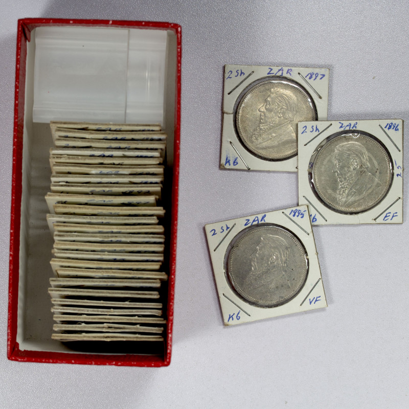 SOUTH AFRICA: LOT of 27 minors of the ZAR, including penny: 1892 KM-2, 1894, and...