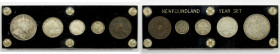 NEWFOUNDLAND: 5-piece SET of 1904 coinage, with the 20 cents in VF-EF grade, the others in above average grades, in black Capital Plastics holder, ret...
