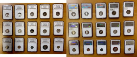UNITED STATES: LOT of 15 certified silver & clad Proofs, 2006, including clad 1¢, 5¢, 10¢, 25¢ (for each of the five states), and 50¢, and the silver ...