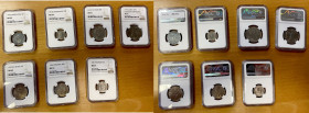 WORLDWIDE: LOT of 7 certified coins, all encapsulated in NGC holders, including Korea/South: 1975 100 won KM-21 MS 67; Panama: 1961 5 centesimos MS 67...