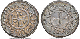 Carolingian. Charles the Bald (840-877) Denier ND (864-877) MS63 NGC, Chartres mint, Class 2, MEC I-859 var., MG-937 var., Dep-278, Nou-114D var. 1.77...