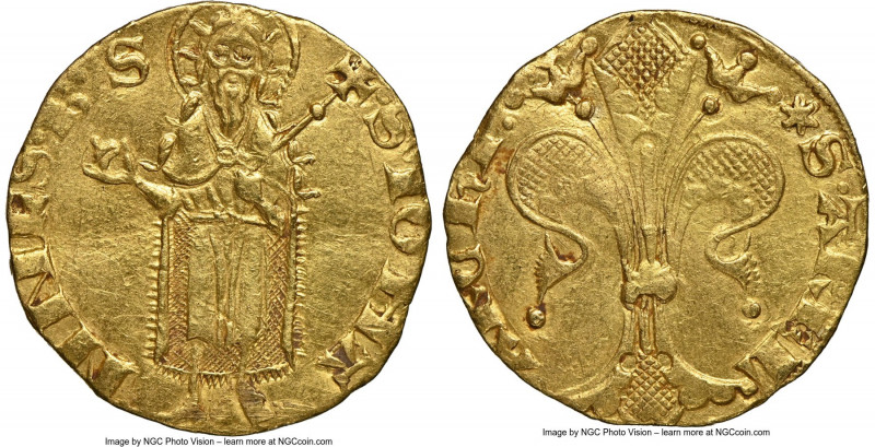 Arles. Étienne II de la Garde gold Florin d'Or ND (1351-1361) AU Details (Cleane...