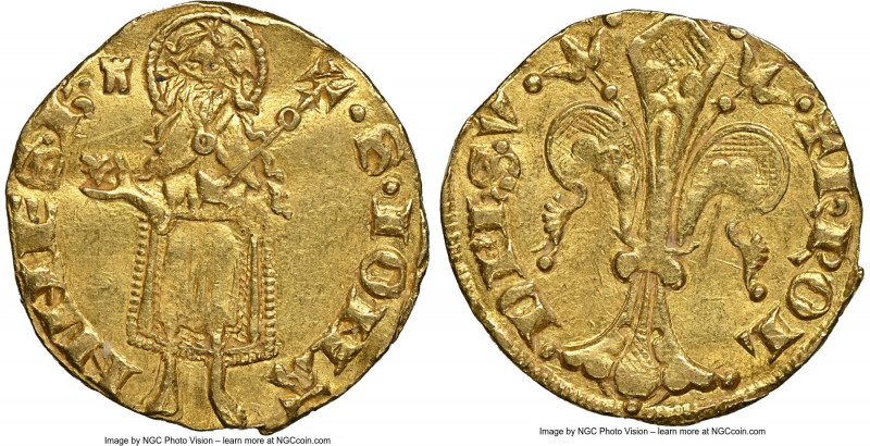 Viennois. Charles I, as Dauphin gold Florin d'Or ND (1349-1364) UNC Details (Ben...