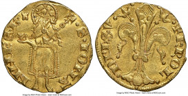 Viennois. Charles I, as Dauphin gold Florin d'Or ND (1349-1364) UNC Details (Bent) NGC, Fr-247, Dup-2453. 3.45gm. 2nd Emission. +KROL | DPhS • V, styl...