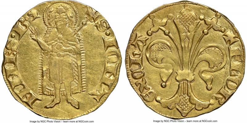 Anonymous gold Florin d'Or ND AU Details (Cleaned) NGC, cf. Fr-37a (under Italy)...