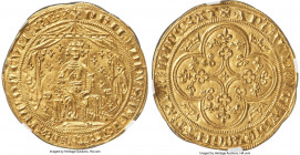 Philippe VI (1328-1350) gold Pavillon d'Or ND (from 1339) MS64 S NGC, Paris mint, Fr-266, Ciani-270, Lafaurie-254, Dup-251. 5.04gm. Emission from 8 Ju...