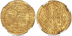 Jean II le Bon (1350-1364) gold Mouton d'Or ND (from 1355) MS62 NGC, Paris mint, Fr-280, Ciani-354, Dup-291. 4.69gm. Emission from 17 January 1355. +A...