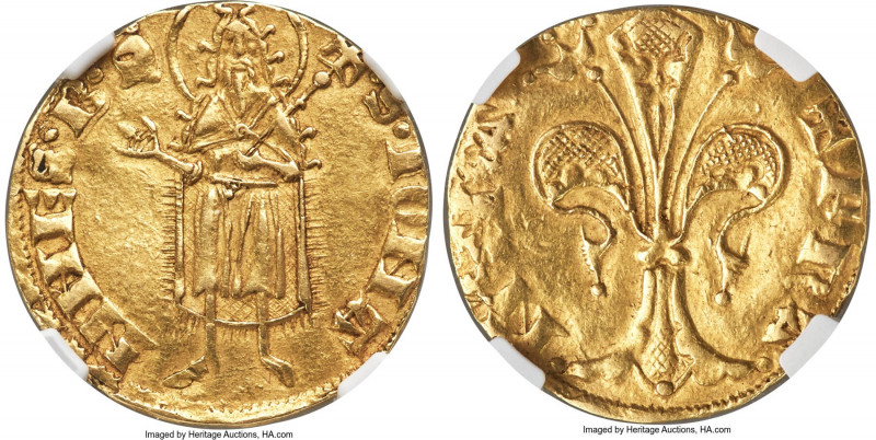 Languedoc. Jean II le Bon (1350-1364) gold Florin d'Or ND (from 1360) AU58 NGC, ...
