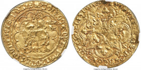 Charles VI (1380-1422) gold Agnel d'Or ND (from 1417) AU55 NGC, La Rochelle mint (annulet below 9th letter on reverse), Fr-290, Dup-372B1. 2.70gm. 2nd...