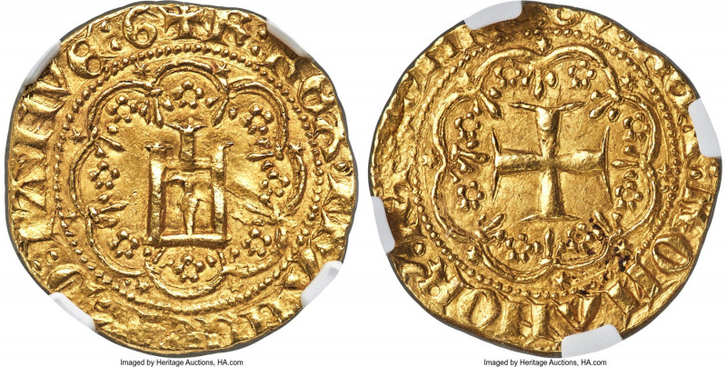 Genoa. Charles VI of France (1380-1422) gold Genovino (Genois d'Or) ND (1396-140...