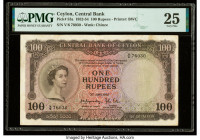 Ceylon Central Bank of Ceylon 100 Rupees 3.6.1952 Pick 53a PMG Very Fine 25. 

HID09801242017

© 2020 Heritage Auctions | All Rights Reserved