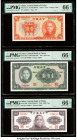 China Central Bank of China 1; 100; 1000 Yuan 1936; 1941; 1945 Pick 211a; 243a; 290 Three Examples PMG Gem Uncirculated 66 EPQ (3). 

HID09801242017

...