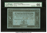 Danish West Indies State Treasury 10 Dalere 4.4.1849 Pick 4r Remainder PMG Gem Uncirculated 66 EPQ. 

HID09801242017

© 2020 Heritage Auctions | All R...