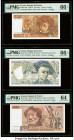 France, Hong Kong, Iceland & Indonesia Group Lot of 7 Graded Examples PMG Gem Uncirculated 66 EPQ (2); Choice Uncirculated 64; Choice Uncirculated 64 ...