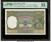 India Reserve Bank of India 100 Rupees ND (1937) Pick 20n Jhun4.7.1F PMG About Uncirculated 55. Staple holes at issue.

HID09801242017

© 2020 Heritag...