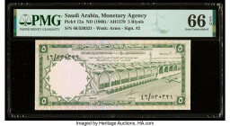 Saudi Arabia Saudi Arabian Monetary Agency 5 Riyals ND (1968) / AH1379 Pick 12a PMG Gem Uncirculated 66 EPQ. 

HID09801242017

© 2020 Heritage Auction...