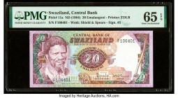 Swaziland Central Bank of Swaziland 20 Emalangeni ND (1984) Pick 11a PMG Gem Uncirculated 65 EPQ. 

HID09801242017

© 2020 Heritage Auctions | All Rig...