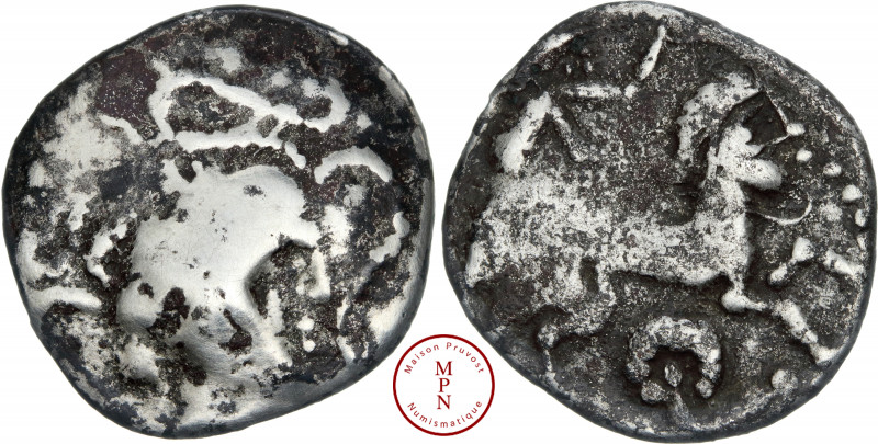 Pictons (Région de Poitiers), Drachme « du type de Vendée », 80-60 avant J.-C., ...