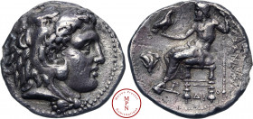 Macédoine, Alexandre III le Grand (336-323), Sous Ptolémée, Tétradrachme, 321 avant J.-C., Memphis, Av. Tête d'Alexandre le Grand à droite, coiffée de...