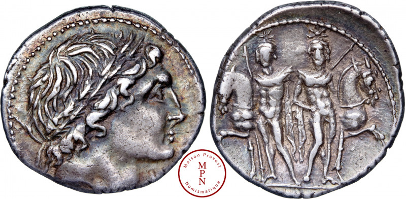 Memmia, Lucius Memmius, Denier, 109-108 avant J.-C., Rome, Av. Tête masculine la...