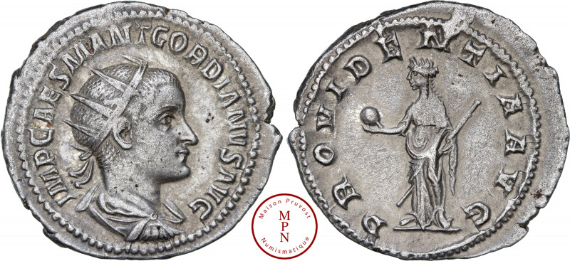 Gordien III (238-244), Antoninien, 238-239, Rome, Av. IMP CAES MANT GORDIANVS AV...
