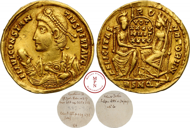 Constantius II (337-361), Solidus, 357, Rome, Av. FL IVL CONSTANTIVS PERP AVG, B...