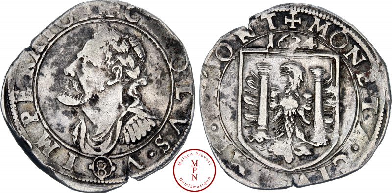 Bourgogne – Franche-Comté, Au nom de Charles V – Charles Quint, Teston ou 8 gros...