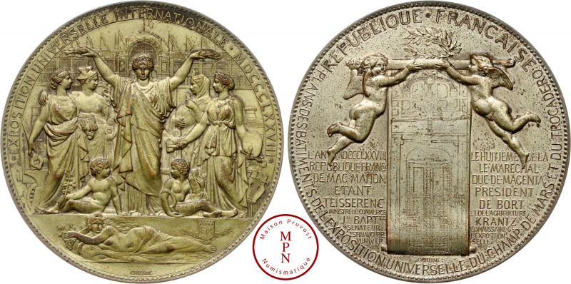 Troisième République (1870-1940), Exposition Universelle de 1878, Médaille, Oudi...