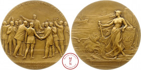 Troisième République (1870-1940), Conseil Général de la Loire inférieure, Médaille, Pillet, Atelier Pillet, 1914, Paris, Av. Allégorie de la ville de ...