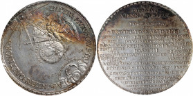 AUSTRIA. Siege of Vienna Silver Medallic Taler, 1683. Vienna Mint. PCGS Genuine--Cleaned, Unc Details.

Hirsch-21; Voglh-239; Mont-919. Obverse: Hap...