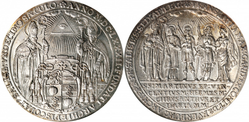 AUSTRIA. Salzburg. Taler, 1682-PS. Maximilian Gandolph. PCGS MS-64.

KM-233; D...