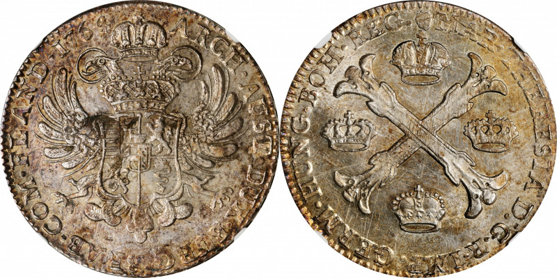AUSTRIAN NETHERLANDS. Brabant. Kronentaler, 1764. Brussels Mint. Maria Theresia....