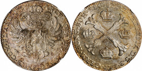 AUSTRIAN NETHERLANDS. Brabant. Kronentaler, 1764. Brussels Mint. Maria Theresia. NGC MS-63.

Dav-1282; KM-21. Lustrous in the fields with vibrant or...