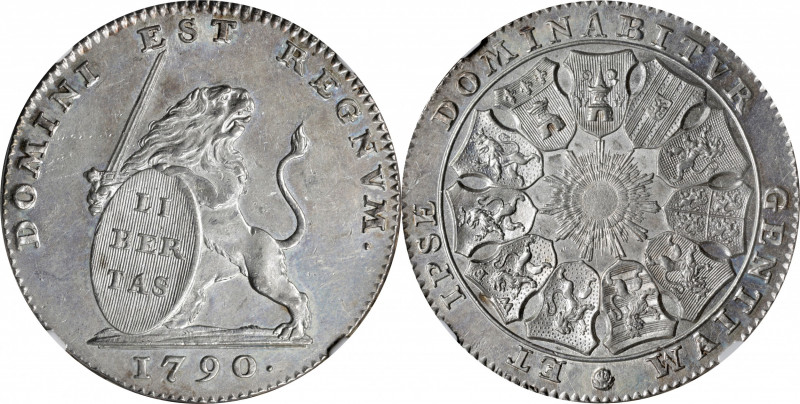 AUSTRIAN NETHERLANDS. 3 Florins, 1790. Brussels Mint. NGC MS-61.

KM-50; Dav-1...
