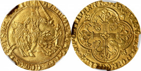 BELGIUM. Flanders. Cavalier d'Or, ND (1361-64). Ghent Mint. Louis II de Male. NGC MS-61.

Fr-156; Delm-458. Weight: 3.84 gms. Obverse: Helmeted coun...