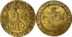 BELGIUM. Flanders. Lion d'Or, ND (1454-66). Bruges Mint. Philippe le Bon. PCGS MS-62.

Fr-185; Delm-489. Weight: 4.26 gms. Obverse: Lion seated belo...