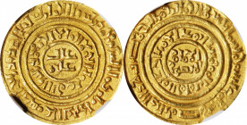 CRUSADER STATES. Latin Kingdom of Jerusalem. AV Bezant (Dinar), ND (1148/59-87). Acre Mint. NGC MS-62.

CCS-4. Weight: 3.94 gms. Imitating a dinar o...
