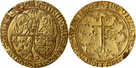 FRANCE. Anglo-Gallic. Salut d'Or, ND (1422-50). Rouen Mint. Henry VI. NGC MS-62.

Fr-301; Dup-443a. Weight: 3.50 gms. Sharply detailed with sparklin...