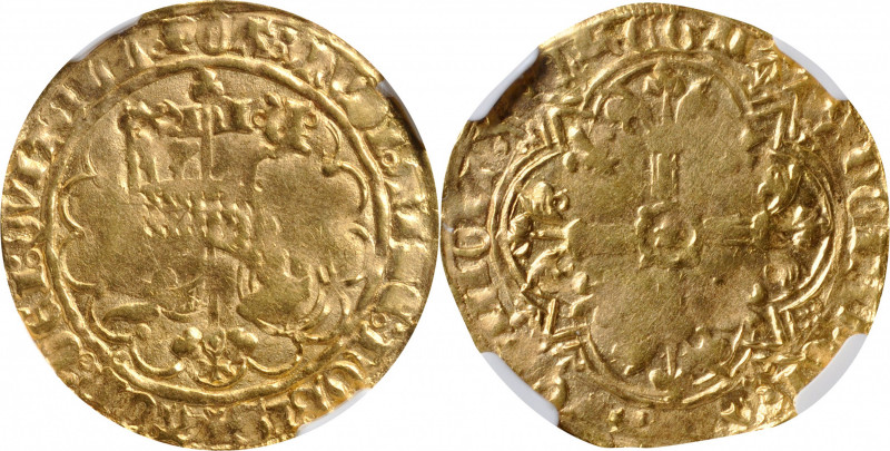 FRANCE. Agnel d'Or, ND (1380-1422). Mirabel Mint. Charles VI. NGC AU-50.

Fr-2...