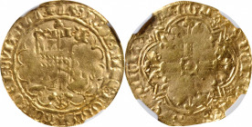 FRANCE. Agnel d'Or, ND (1380-1422). Mirabel Mint. Charles VI. NGC AU-50.

Fr-290; Dupl-372. Weight: 2.55 gms. This decently preserved survivor exhib...
