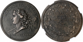 FRANCE. National Convention. Cast 'Bell Metal' Medal, 1792. NGC MS-61 Brown.

Maz-318a. Obverse: Head of Liberty left, with Phrygian cap on pole ove...